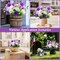 44-Head Artificial Dahlia & Daisy Flowers – 4 Bunches, 17-Inch Faux Mum Bouquet, UV-Resistant Outdoor & Indoor Decor for Home, Cemetery, Garden, Spring/Summer (Purple)
